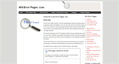 Desktop Screenshot of 404errorpages.com