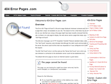 Tablet Screenshot of 404errorpages.com